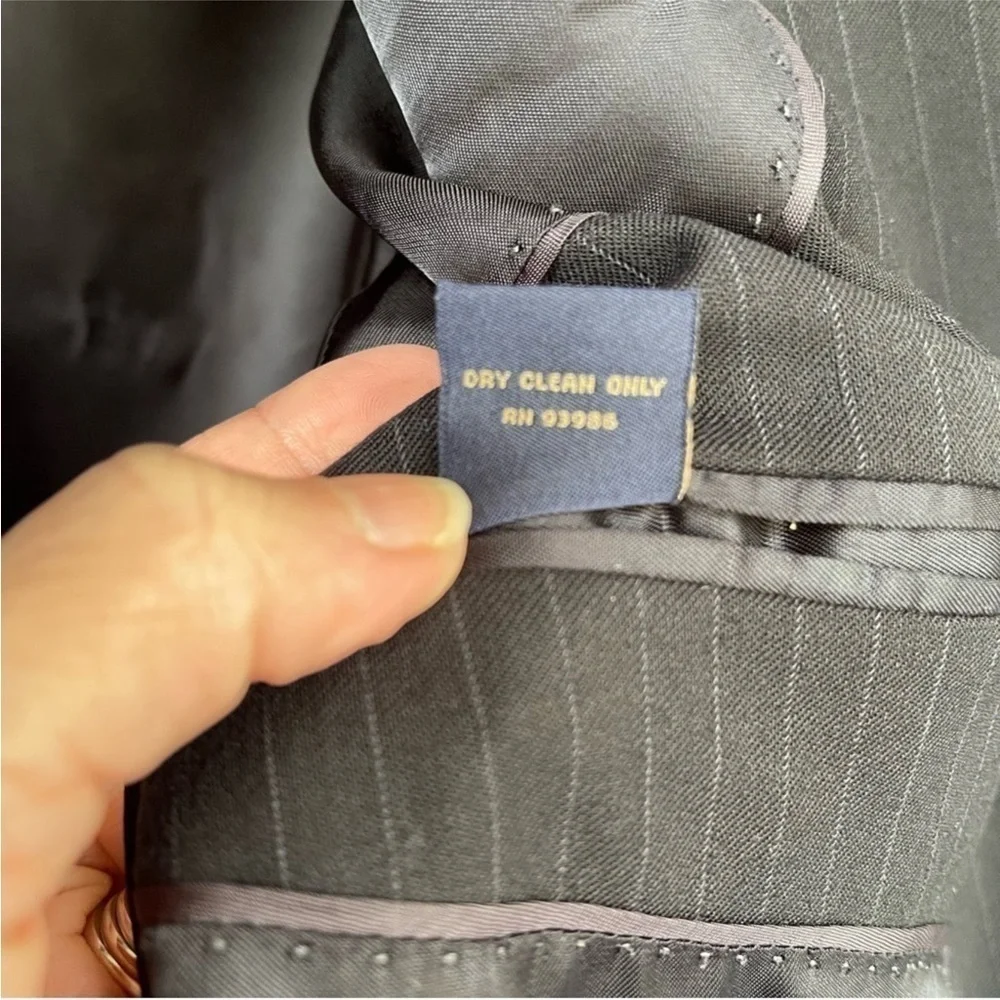 Brooks Brothers Wool Sport Coat Gray Pinstripe 44L